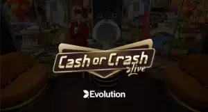Cash or Crash Live official game banner by Evolution